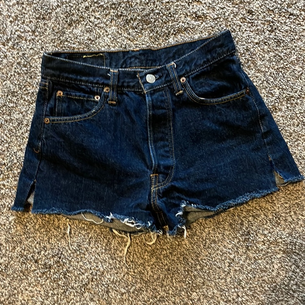 Dark Jean Levi cut offs